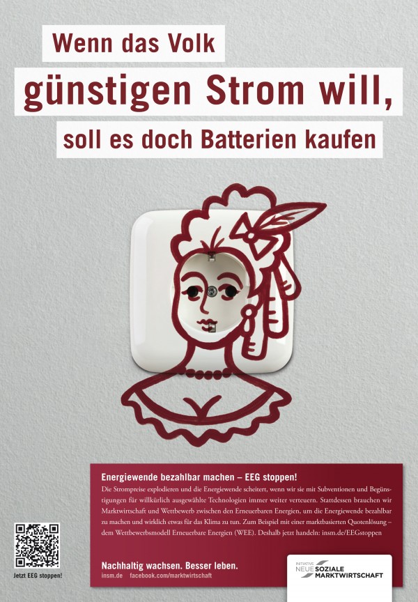 Motiv Printanzeige für die Süddeutsche, 22.09.2012; Quelle: INSM-website